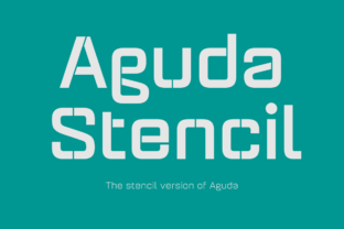 Aguda Stencil Family Font for High-Impact Campaign Design