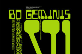 BD Geminis Font: Retro Computer Style for Editorial Design