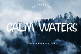 Calm Waters Font: Playful Branding for Small Business