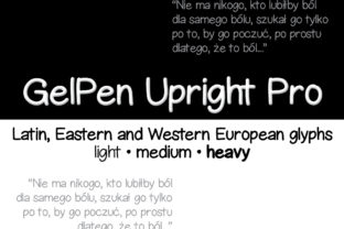 GelPen Upright Pro Font for Authentic Small Business Branding