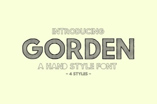 Gorden Font: Hand Drawn Sans Serif for Editorial Design