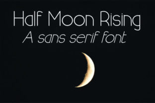 Half Moon Rising Font for Modern Small Business Branding