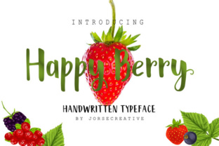 Happy Berry Font: Playful Typography for Editorial Design