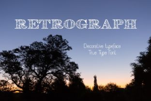 Retrograph Font: Hand Drawn Branding for Small Business