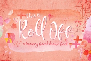 Roll Off Font: Handcrafted Script for Makers