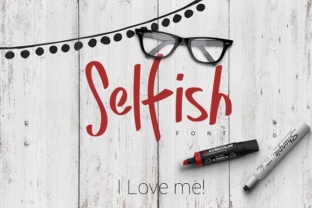 Selfish Font: A Playful Script for Digital Branding