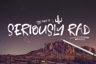 Seriously Rad Font: Handcrafted Branding for Small Business