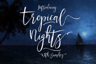 Tropical Nights Font for Handmade Crafts and Products