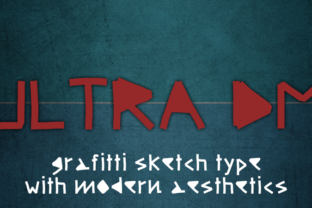 Ultra DM Font: Vintage Graffiti Style for Small Business Branding