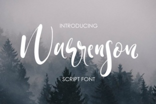 Warrenson Font: Elevating Campaign Visuals with Handcrafted Script