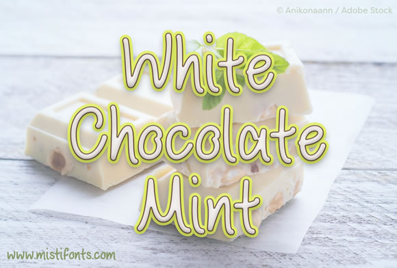 White Chocolate Mint Font for Editorial Design